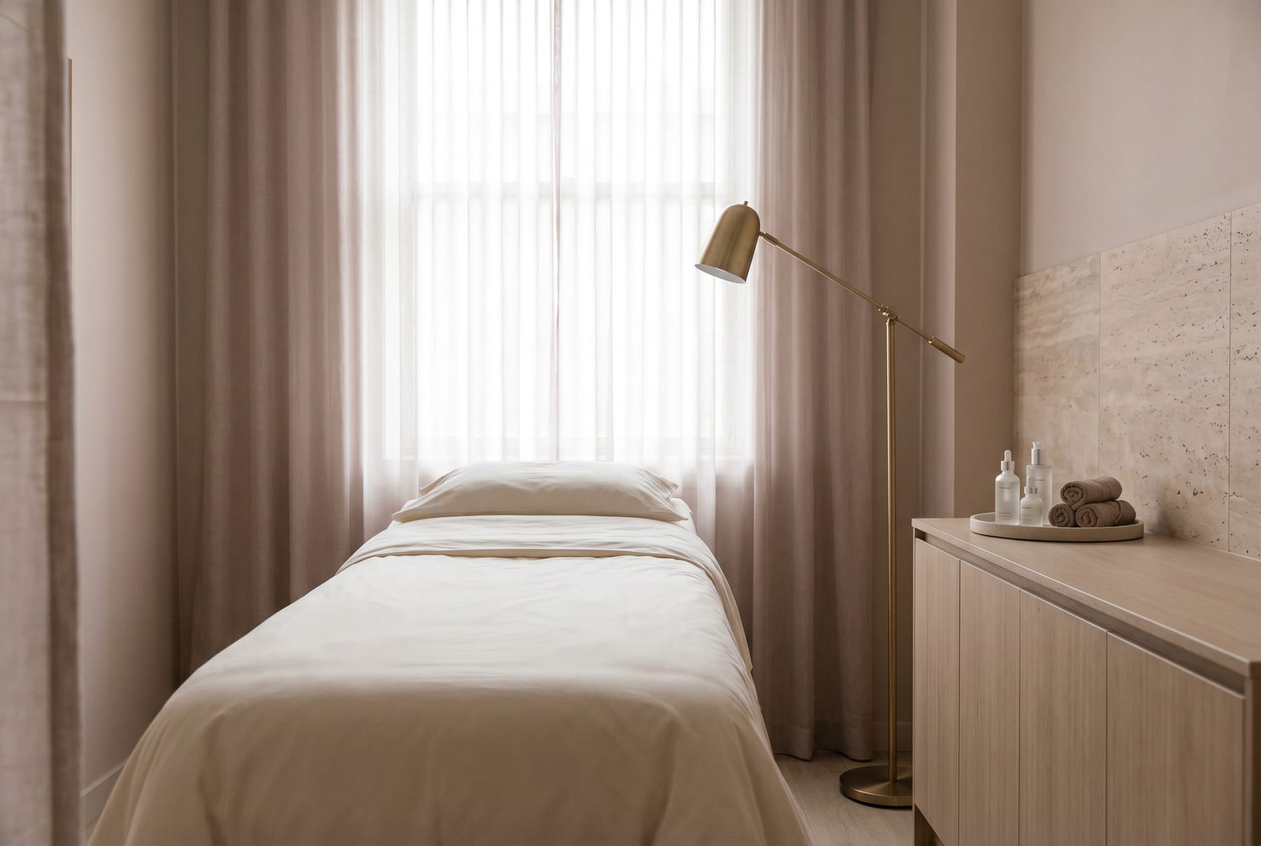 Treatment room at Illusions Hair Aesthetics Laser and Beauty